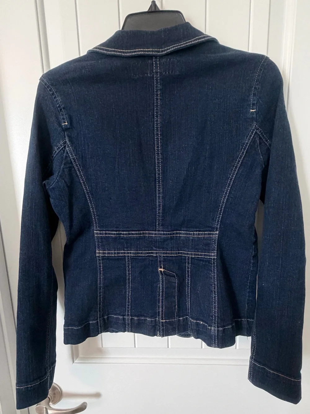 Rafaella Navy Denim Tailored Blazer Jacket